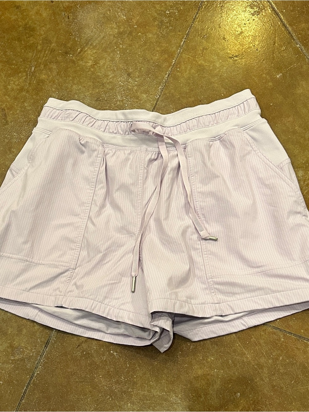 lululemon athletica Pale Lavender Drawstring Athletic Shorts